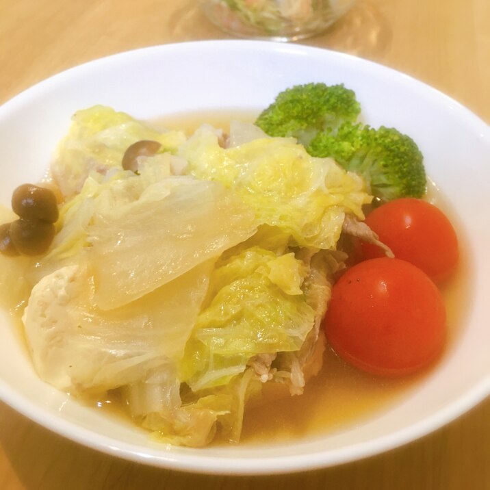 熱々ほっこり♡白菜と豚ロースのミルフィーユ鍋♪